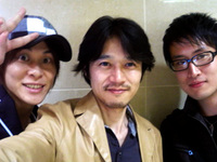 藤原祐規さん、佐々木篤さん、と僕です。一枚目